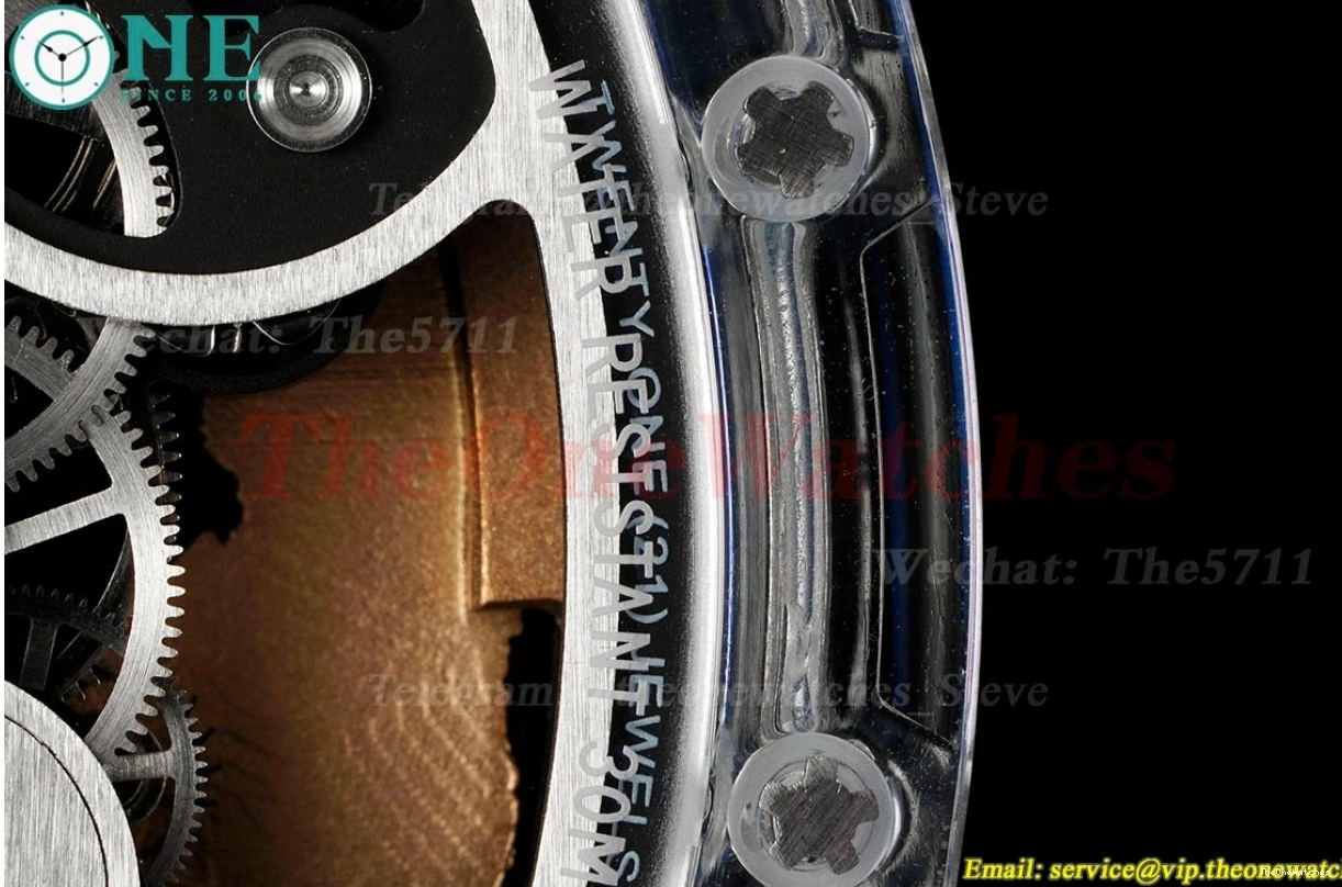 on Dragon Rubber Strap Tourb RM51 RMF Tiger Dial White 0116